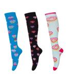 LEOSTEP Compression Socks for Women (3 Pair) - Knee High Support Stocking for Nurse Flight, Sports, Travel & Pregnancy - 20-30mmHg (S-M) - Cake - Buy Online on GoSupps.com