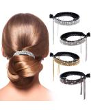 ANCIRS 4 Colors Tassel Ponytail Hair Clips for Women  Rhinestone Hair Styling Claws for Buns Hair Holder  Large Glittering Hair Pins Accessories for Girls - Buy Online on GoSupps.com