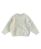 Volunboy Baby Knit Sweater in Off-White | Oversized Blouse Pullover for Boys and Girls | 12-18 Months - Buy Online on GoSupps.com