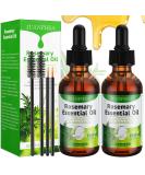 Organic Rosemary Essential Oil for Hair Growth & Skin Care - 4.04 fl oz | Strengthening Hair & Eyelash Oil - Buy Online on GoSupps.com