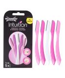 Wilkinson Sword Intuition Eyebrow Former - Facial Hair Trimmer & Dermaplaning Tool | 5 Disposable Razors Pack | Shop Internationally - Buy Online on GoSupps.com
