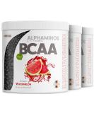 Buy Alphaminos BCAA Powder 3x300g Watermelon - Test Winner 100% Vegan 2:1:1 Ratio Top Solubility - Delicious Essential Amino Acids - Buy Online on GoSupps.com