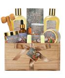 10 Pc Spa Gift Set for Women | Valentine's Day Spa Kit Bubble Bath Gift Basket with Epsom Salt Body Oil Scrub & Candle - Perfect Gift for Her - Buy Online on GoSupps.com