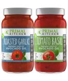 Primal Kitchen Marinara Tomato Sauce Two-Pack - Whole30, Paleo, and Keto Certified - 1 Tomato Basil & 1 Roasted Garlic Marinara - 1.5lb (Pack of 2) - Buy Online on GoSupps.com