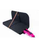 Glamza Hair Straightener Mat & Pouch - Made from Heat Resistant Safety Felt - Ideal for Home & Travel (Black (Pouchy)) - Buy Online on GoSupps.com