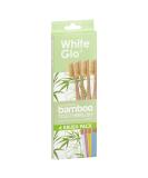 White Glo Eco-Friendly Bamboo Toothbrush Set | 4 Pack BPA Free Soft Bristles for Healthier Teeth & Gums | Biodegradable Sustainable Oral Care - Buy Online on GoSupps.com