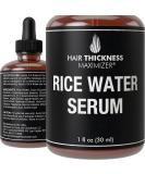 Fermented Rice Water Hair Growth Serum | Prevent Hair Loss, Increase Thickness & Treat Split Ends | Topical Scalp Treatment for Women, Black Women & Men | With Seaweed Extract | 1oz - Buy Online on GoSupps.com