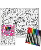 Splat Planet Unicorn Toddler Placemat with 10 Washable Magic Pens - Non-Toxic Color & Wash Out Mat - Buy Online on GoSupps.com