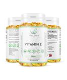 Vitamin E 500IU Vegan Softgels | 6-Month Supply 180ct | High Strength Alpha Tocopherol Capsules | 100% Natural & Vegan - Buy Online on GoSupps.com