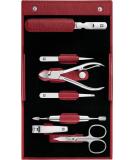 ZWILLING Manicure and Pedicure Set | 7-Piece Nail Care Kit in Red Leather - Perfect for Travel - Buy Online on GoSupps.com