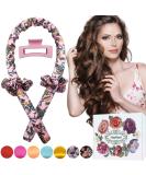 Kaition Heatless Curls - Non-Slip Silk Hair Curlers for Dreamy Overnight Curls | DIY Long Hair Styling Set (Floral Pink) - Buy Online on GoSupps.com