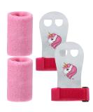 Skylety Unicorn Kids Gymnastics Grips with Pink Sweatbands - Girls Youth Hand Grips for Gymnastic Bars - Buy Online on GoSupps.com