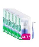 GUM Bi-Direction Interdental Brushes - Antibacterial Bristles 90-Degree Positioning 0.6mm ISO Size 0 - 36 Units for Optimal Teeth Cleaning - Buy Online on GoSupps.com