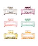 2023 New Jelly Hair Clips - Acrylic Black Strong Hold Claw Clips for Women - Cute Gift for Thick & Thin Hair - Buy Online on GoSupps.com