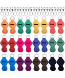 Duufin 24 Pcs Chapstick & Lipstick Holder Keychains - 12 Colorful Clip Cords for Easy Tracking & Safety - Buy Online on GoSupps.com