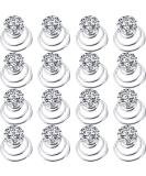60 Pieces Rhinestone Crystal Twisters Set Spiral Hair Pin Silver Coil for Wedding, Bridal, Prom, Party and Special Occasion with Clear Container - Buy Online on GoSupps.com