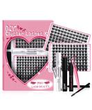 DIY Lash Extension Kit with 216 Pcs Clusters - Cheery+Posh (Beginner at Home) - Buy Online on GoSupps.com