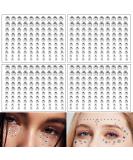 400 Pcs Self-Adhesive Crystal Face Jewels - White Rhinestone Stickers for Women, Festival Accessory, Nail Art, and DIY Crafts - Buy Online on GoSupps.com