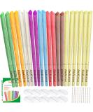 20 Pcs All Natural Beeswax Ear Candles | Non-Toxic Fragrance Cones with Protective Disks and Cotton Swab Rainbow - Buy Online on GoSupps.com