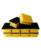 Buy Sonty 10-Piece Premium Pot Cleaner | Stubborn Dirt Flush Sponge | 9x7x4 cm Black/Yellow - International Shipping Available - Buy Online on GoSupps.com
