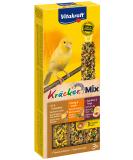 Vitakraft -21229 Kr cker Trio Mix (Egg grass seeds / Apricot fig / Sesame honey) Canaries -80g - Buy Online on GoSupps.com