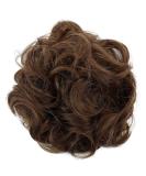 Prettyshop CAISHA Messy Scrunchie Bun | Voluminous Wavy Hairpiece Brown Mix G26AL | Heat-Resistant Synthetic Fibres - Buy Online on GoSupps.com
