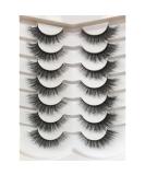 Pooplunch False Eyelashes Wispy Cat Eye Faux Mink Lashes 7 Pairs Natural 8D Fluffy Volume Fake Mink Eyelash Multipack Foxy|7-14MM - Buy Online on GoSupps.com