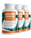 Ashwagandha Capsules 600mg - High Dose 360x KSM-66 with Magnesium Zinc & Vitamin B6 - 100% Vegan Lab-Tested No Additives - 3x120 Capsules - Buy Online on GoSupps.com