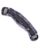 Merauno Lamb Wool Moon Belt Saddle Belt - Short Dressage Belt | Anatomically Concave Shape for Slip Resistance | Quality Merino Wool in Nature Black Brown Anthracite - 60cm - Buy Online on GoSupps.com