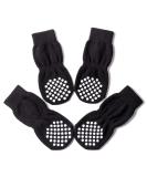 AKOPAWON Anti-Slip Socks for Dogs & Cats - 4-Piece Paw Protection Rubber Reinforcement Sizes S-5XL for Pets 1-36kg+ - W-Black 3XL - Buy Online on GoSupps.com