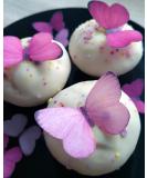 Pre-Cut Beautiful Gradient Pink Mixed Size Butterflies A Edible Wafer Paper Cupcake Toppers Cake Decorations Birthday Party (20) - Buy Online on GoSupps.com