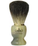 Omega 63171 Stripey 100% Pure Badger Shaving Brush with Stand - Premium Shaving Accessory for Men | International Shipping Available - Buy Online on GoSupps.com