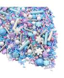 Sprinkles | Frozen in Sugar Sprinkle Mix | Blue Sprinkles | Confetti Sprinkles | Metallic Sprinkles | Snowflake Sprinkles | Cake Sprinkles (Pink purple blue) 4 Ounce (Pack of 1) Pink Purple Blue - Buy Online on GoSupps.com