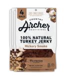 Country Archer 100% Natural Hickory Smoke Jerky - 2.5 OZ (Pack of 4) | Premium Snack - Buy Online on GoSupps.com