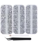 Massive Beads 6800pcs+ Flatback Glass Hotfix Iron On Rhinestones Crystal for DIY Making with 1 Tweezer & 1 Picking Pen for Shoes  Clothes  Face Art  Bags  Manicure (Clear Crystal  6-Sizes) - Buy Online on GoSupps.com
