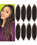 Buy LPARMJIT 24 Springy Afro Twist Hair - 8 Packs Pre-Fluffed Kinky Marley Extensions | Soft Butterflying Style | International Shipping Available - Buy Online on GoSupps.com
