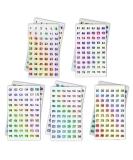 2 Sets Number Stickers (Number 1-300)  Self Adhesive Label Laser Stickers for Organizing Nail Polish Bottle/Nail Swatch Sticks/Lipstick (Dia.10mm) - Buy Online on GoSupps.com