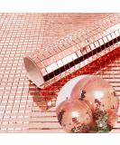 2400pcs Rose Gold Mirrors Mosaic Tiles Sticker - Self Adhesive Craft Glass Tiles 5mm by 5mm - Buy Online on GoSupps.com