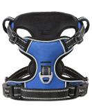 HEELE Large Dog Harness with Soft Padded Handle, Reflective, No Pull Design - Blue, Size L - Buy Online on GoSupps.com