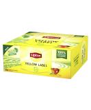 Lipton Yellow Label Black Tea - Hand-Picked Blades Plant-Based Tea Bags Rainforest Alliance Certified | 100 Tea Bags - International Shipping Available - Buy Online on GoSupps.com
