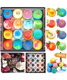Moyksrr Batheballs 16 pieces of bombs gift set purely natural essential oils bath balls women relaxation spa bladder pool gift set women Christmas Valentine's Day birthday - Buy Online on GoSupps.com