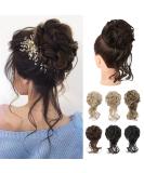 REECHO Synthetic Messy Bun Updo Hair Piece - Light Chocolate Brown - Buy Online on GoSupps.com