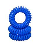 Miya Set of 3 High-Quality Blue Elastic Telephone Hair Ties | Mini Spiral Hair Accessories & Bracelets for All Hair Types - Buy Online on GoSupps.com