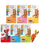 Cat Treats bundle contains Lick e Lix Chicken Salmon Beef Liver Cheese Cat Grass Licky Lix 6x5's Kitten Treat and Snacks Lick-e-Lix Total 30 sachets and our Catnip mouse toy - Buy Online on GoSupps.com