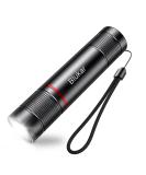 Blukar Flashlight Rechargeable High Lumens Tactical Flashlight Super Bright Small LED Flash Light-Zoomable Adjustable Brightness Long Lasting for Camping Outdoors Christmas Gifts Men & Women Black 1 pack-Black - Buy Online on GoSupps.com