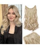 Silk-Co 60cm Rubber Band Hair Extensions - Corrugated Secrets Wire Extensions for Women - Blonde Synthetic Hair - Buy Online on GoSupps.com