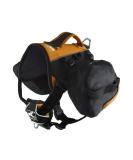 Kurgo Baxter Dog Backpack Hiking Pack for Dogs Lightweight Reflective Black/Orange Baxter Black - Buy Online on GoSupps.com