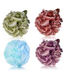 Yoget 4 Pack Bath Loofah Sponges - Exfoliate, Cleanse, and Soothe Skin - 60G, 4 Color Variety - Buy Online on GoSupps.com