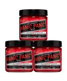 Manic Panic Rock'N'Roll Red Semi-Permanent Hair Dye - Vegan Cruelty-Free 3 x 118ml - Bold Red Color - Buy Online on GoSupps.com