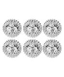 6-Piece Silver Spiked Magnetic Massage Balls for Stress Relief - Acupressure Hedgehog Design (32 mm) - Buy Online on GoSupps.com